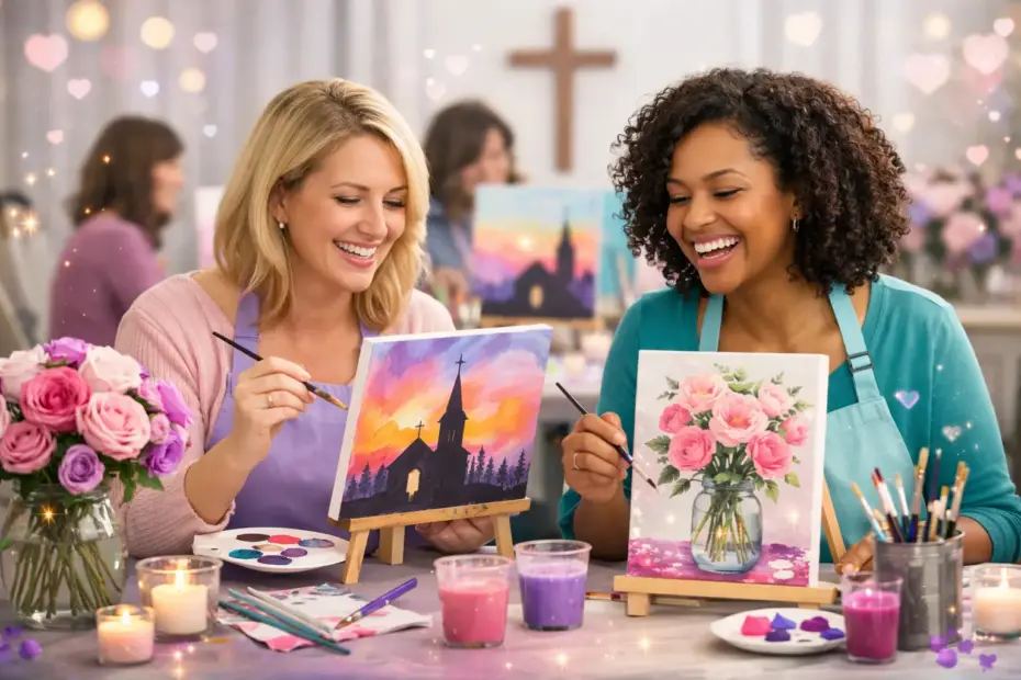 12 Church Women's Paint Night Ideas to Try