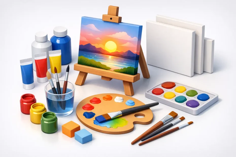 Beginner Acrylic Painting Ideas for Adults