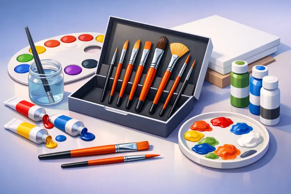 Choosing an Acrylic Paint Brush Set for Beginners