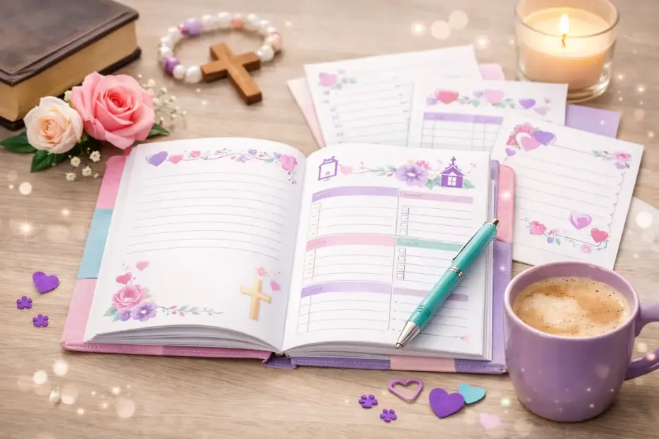 Christian Planner Printable Pages for Faithful Days