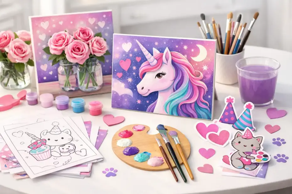 Printable Paint Party Kits for Easy Creative Fun