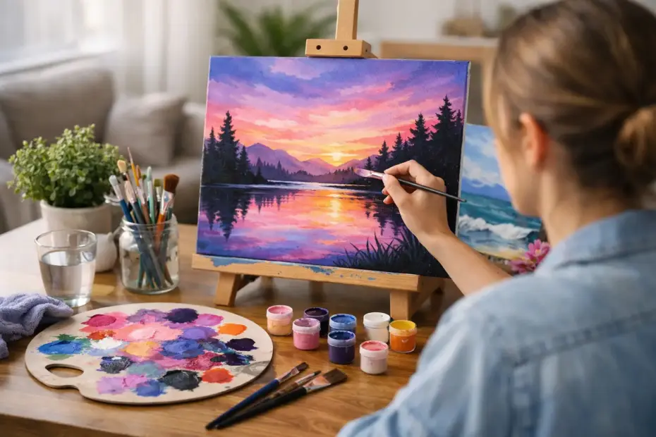 Can Beginners Learn Acrylic Painting at Home?